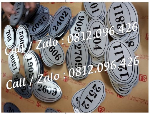 4 BIỂN SỐ PHÒNG BAN, KHÁCH SẠN NHÀ NGHỈ, HOTELL, CHUNG CƯ