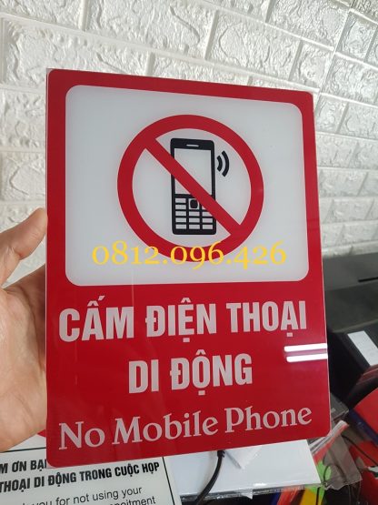 Biển báo cấm sử dụng điện thoại, biển cấm các loại..