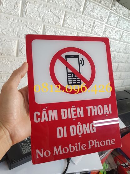 Biển báo cấm sử dụng điện thoại, biển cấm các loại..