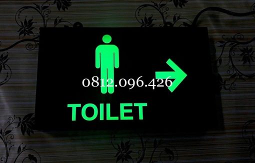 bien-chi-dan-nha-ve-sinh-den6 Làm biển toilet, wc có đèn thả trần 2 mặt