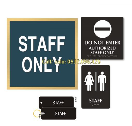 bien-staff-only2 Bảng phòng nhân viên, biển staff only