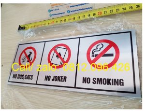 Biển cấm hút thuốc, no smoking, area smoking trên mọi chất liệu.
