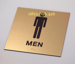 Bảng chỉ dẫn nhà vệ sinh WC, biển báo WC nam nữ