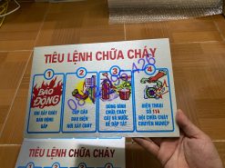 Tiêu lệch PCCC, biển báo tòa nhà chung cư, khách sạn